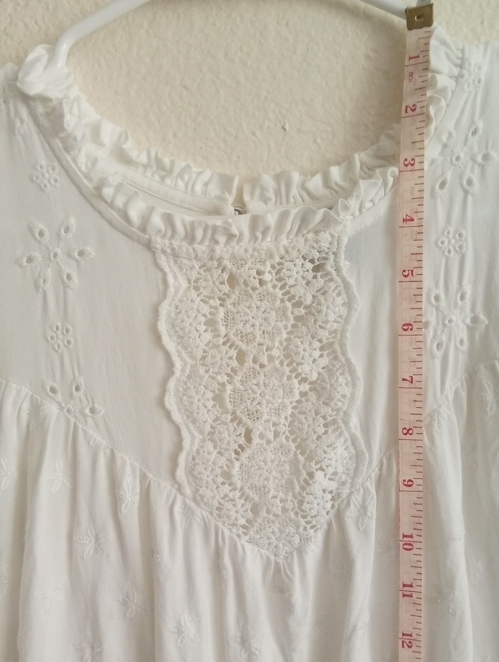 TORRID White Eyelet Ruffle Tank - Picture 6 of 13